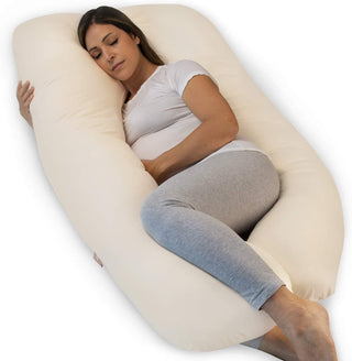 Pregnancy Pillows, U-Shape Full Body Pillow – Cooling Cover Dark Grey – Pregnancy Pillows for Sleeping – Body Pillows for Adults, Maternity Pillow and Pregnancy Must Haves