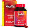 Megared Krill Oil 350Mg Omega 3 Supplement, 1 Dr Recommended Krill Oil Brand with EPA, DHA, Astaxanthin & Phopholipids, Supports Heart, Brain, Joint and Eye Health - 130 Softgels (130 Servings)