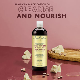 Shea Moisture Jamaican Black Castor Oil Combination Pack – Strengthen, Grow & Restore – Shampoo, 16.3 Oz, Conditioner 13 Oz. & Leave-In Conditioner 16 Oz