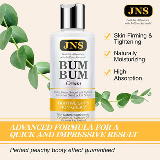 Bum Bum Cream - Powerful Formula with Retinol, Coconut & Avocado Oils - Made in USA - Skin Care Cream - Non-Greasy Skin Tightening Cream for Firm Butt, Belly & Thighs - 4 Fl Oz