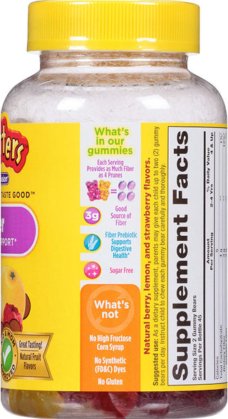 L'Il Critters Kids Fiber Gummy Bears Supplement, 90 Count