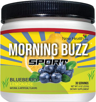 Morning Buzz Energy Drink Powder|Sports Nutrition Endurance and Energy Product|Supports Mental Clarity, Metabolism|8 Ounce|30 Servings (Lemonade)