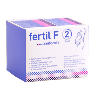 amitamin fertil F phase 2-Optimized Prenatal Formula for Ladies During Pregnancy and Lactation (1 Box 30 Days Supply)