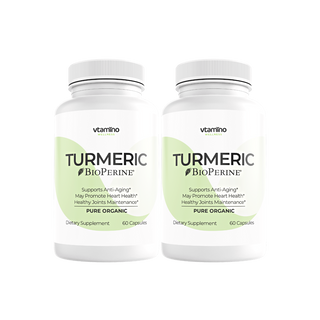 vtamino Turmeric w/Bioperine – Anti-Aging & Joint Support Supplement (30 Days Supply)