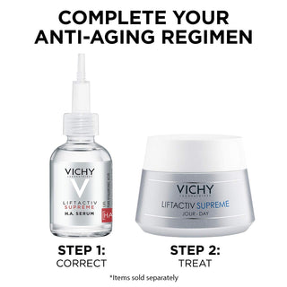 Vichy Liftactiv Supreme anti Aging Face Moisturizer, anti Wrinkle Cream, Firming and Hydrating Cream to Smoothe Skin, Day Cream Suitable for Sensitive Skin , 1.69 Fl Oz (Pack of 1)
