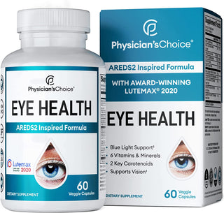 Areds 2 Eye Vitamins W/ Lutein, Zeaxanthin & Bilberry Extract - Supports Eye Strain, Dry Eyes, and Vision Health - 2 Award-Winning Clinically Proven Eye Vitamin Ingredients - Lutein Blend for Adults