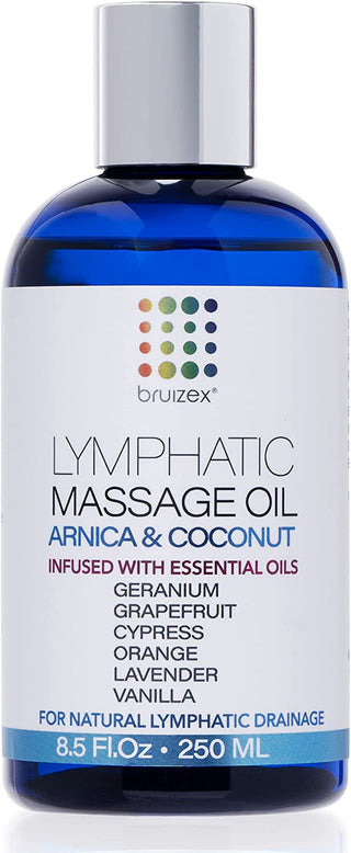 Lymphatic Drainage Massage Oil: Arnica and Coconut Oil for Manual Lymph Drainage & Post Surgery Recovery I for Liposuction, 360 Lipo, Bbl,Tummy Tuck, Lymphedema, Lipedema, Lipo Foam, Massager I 8.5Oz