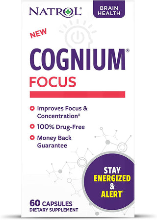 Natrol Cognium Memory Silk Protein Hydrolysate 100Mg, Dietary Supplement for Brain Health Support, 60 Tablets, 30 Day Supply