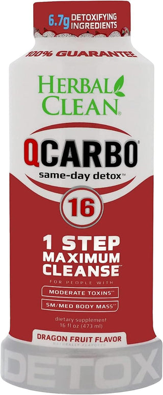Herbal Clean Same-Day Premium Detox Liquid Drink, Strawberry Mango Flavor, 16 Fl Oz