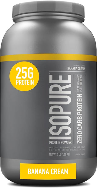 Isopure Protein Powder, Creamy Vanilla Whey Isolate with Vitamin C & Zinc for Immune Support, 25G Protein, Zero Carb & Keto Friendly, 44 Servings, 3 Pounds (Packaging May Vary)