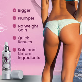 Major Curves Bum Cream - Get That Brazilian Bumbum Booty Fast, Helps Lift, Tone, Tighten and Reduce Appearance of Cellulite - 2 Month Supply, Huge 6Oz Bottle