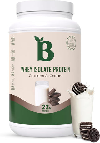 Bloom Nutrition Whey Isolate Protein Powder, Iced Coffee - Pure Iso Post Workout Recovery Drink Blend, Smoothie Mix with Digestive Enzymes for Gut Health - Low Carb, Keto & Zero Sugar Added