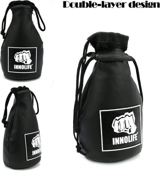Boxing Slip Bag, Boxing Dodge Hide Speed Bag Maize Ball Leather Ball for Reflex Training, Boxing, Kickboxing, MMA Pendulum Training (Filler Already Included)