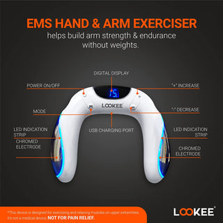 LOOKEE A8 Arm Exerciser | Innovative Arm Workout Equipment | Strength Training and Massage Machine for Arm, Forearm, Hand, Wrist | Arm Toner for Women and Men
