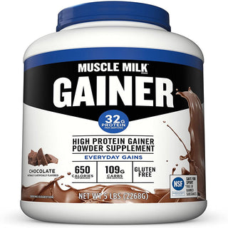 Gainer Protein Powder, Chocolate, 32G Protein, 5 Lbs