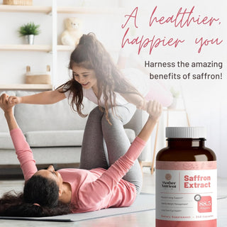 Saffron Extract Supplements by Mother Nutrient — Saffron Supplement Capsules for Women and Men — 88.5 Mg of Saffron Extract (Crocus Sativus) — Non-Gmo — 7 Month Supply (240 Capsules)