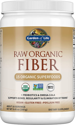 Garden of Life Raw Organic Superfood Fiber for Constipation Relief, 1.77Oz (803G) Powder