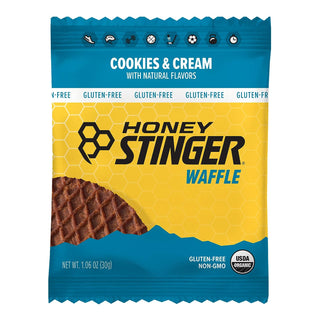 Honey Stinger Organic Gluten Free Cookies & Cream Waffle | Energy Stroopwafel for Exercise, Endurance and Performance | Sports Nutrition for Home & Gym, Pre and Post Workout | 12 Waffles, 12.72 Ounce