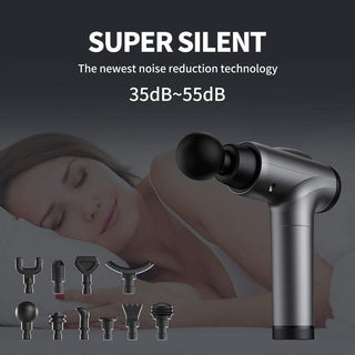 Olsky Massage Gun Deep Tissue, Handheld Electric Muscle Massager, High Intensity Percussion Massage Device for Pain Relief with 10 Attachments & 30 Speed(Grey)