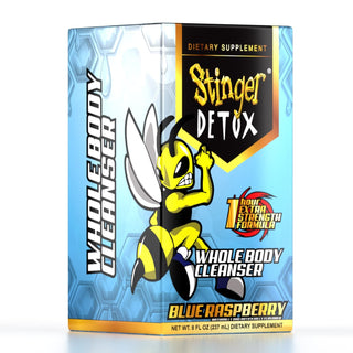 Stinger Detox Whole Body Cleanser 1 Hour Extra Strength Drink, Liquid– Blue Raspberry – 8 FL OZ