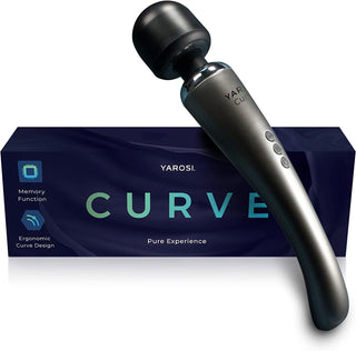 Yarosi Cordless Curve Therapeutic Device - 8 Powerful Speeds and 20 Patterns - for Muscle Aches and Sports Recovery - Rechargeable - Travel Friendly - White