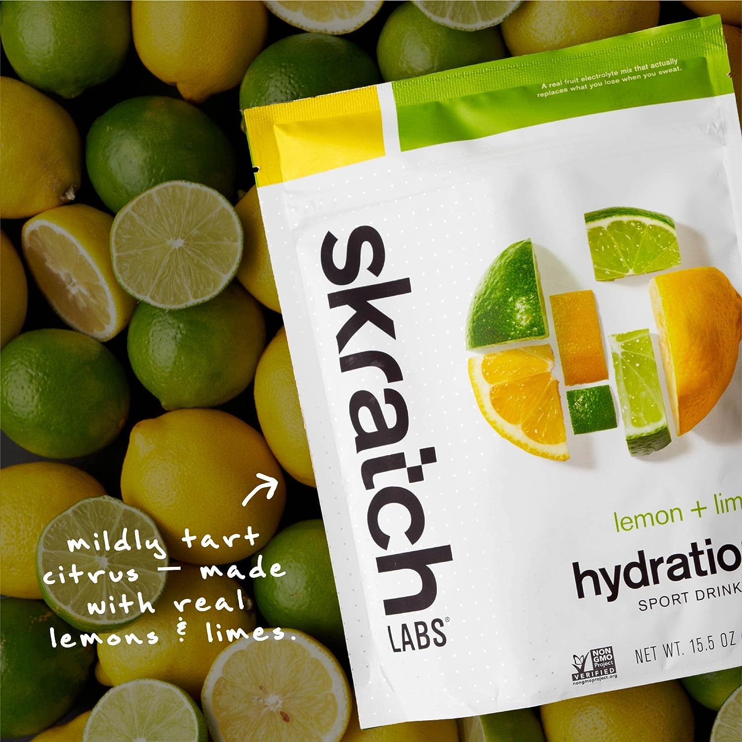 Skratch Labs Hydration Powder | Sport Drink Mix | Electrolytes Powder for Exercise, Endurance, and Performance | Lemon + Lime | 20 Servings | Non-Gmo, Vegan, Kosher