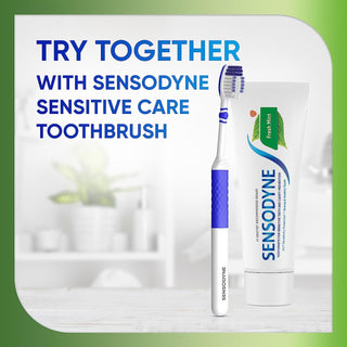 Sensodyne Fresh Mint Sensitive Toothpaste, ADA Accepted Toothpaste for Cavity Prevention and Sensitive Teeth Treatment - 4 Ounces (Pack of 2)