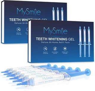 Mysmile Teeth Whitening Gel Pen Refill Pack, 3 Non-Sensitive Teeth Whitening Pen, Deluxe Teeth Whitener Dental Grade Tooth Whitening Gel with Carbamide Peroxide for Home, 10 Min Fast Result