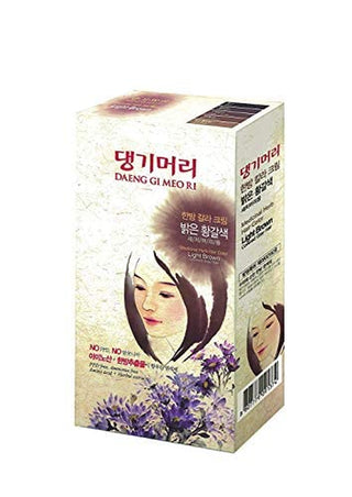 Daeng Gi Meo Ri- Medicinal Herb Hair Color Cream [Light Brown] 3 Pack, Covering Gray Hair, Protecting Damaged Hair from Hair- Dyeing, Contains High-Keratin