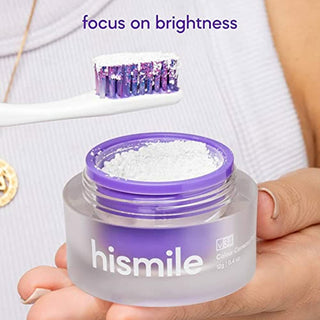 Hismile V34 Colour Corrector Powder, Tooth Colour Corrector - Toothpaste for Teeth Whitening 12g/0.4oz