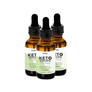 vtamino Keto Drops-Raspberry Ketones with African Mango-Metabolic Booster & Powerful Antioxidant (30 Days Supply)