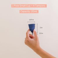 Pixie Cup Soft Menstrual Cup - Most Comfortable Period Cups for Women with Tilted Cervix - Buy One We Give One - with Ebook Guide, Flushable Wash Wipes, Lube, & Storage Bag - Tampon & Pad Alternative