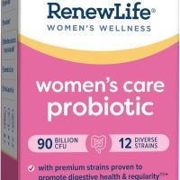 Renew Life Women'S Probiotic Capsules, Supports Ph Balance for Women, Vaginal, Urinary, Digestive and Immune Health, L. Rhamnosus GG, Dairy, Soy and Gluten-Free, 90 Billion CFU - 30 Ct