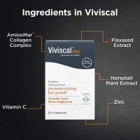 Viviscal Men'S Hair Growth Supplements for Thicker, Fuller Hair Clinically Proven with Proprietary Collagen Complex, 60 Tablets - 1 Month Supply