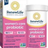 Renew Life Women'S Probiotic Capsules, Supports Ph Balance for Women, Vaginal, Urinary, Digestive and Immune Health, L. Rhamnosus GG, Dairy, Soy and Gluten-Free, 90 Billion CFU - 30 Ct